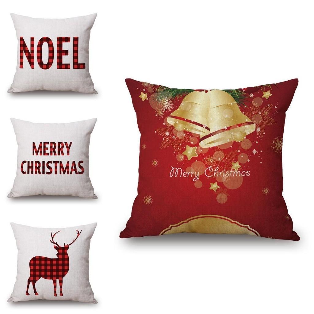 Classic Merry Christmas Xmas Gift Designed Throw Pillow Case Cover Cushion 18 X 18 Inch Ideal For Holiday Cheer And Comfort