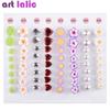 8 st/pack mjuk silikon tåseparator Nail Art Tool Daisy Rhinestones Hjärtformad