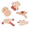 Infants Learn To Climb Toy Car Wooden Car Hand Rattle Early Childhood Education Teaching Aids Grasp Sensory Ability Development