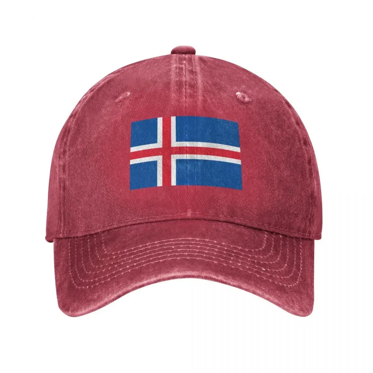 Iceland Iceland flag Baseball Cap Sunscreen Golf Wear foam party Hat Trucker Hat Baseball For Unisex Womens