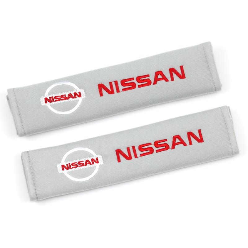 

2Pcs Car Seat Belt Cover Shoulder Protection Pads For Nissan X-trail Qashqai Note Juke Sentra Patrol Leaf Car Accessories сірий колір