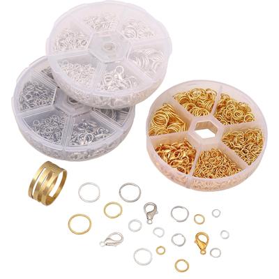 Iron Jump Rings and Lobster Clasps Set, for DIY Bracelet Necklace Jewelry Making