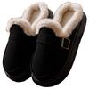 Fashion boots 2025 winter solid color with velvet thermal boots one pedal thickened student cotton shoes boots