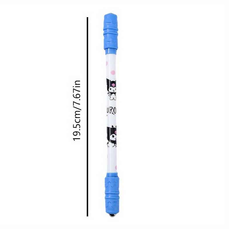 12pcs Kuromi Sanrio cartoon cute elf spin pen special pen spin gift pen signature pen 0.5mm black