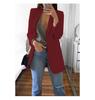2024 European & American Fashion Women's Slim Lapel Cardigan Blazer - Spring/Autumn Collection