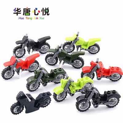 Military Weapon Motorcycle Many Colors Toys For Children Accessories War II Transportation Facility Militaries Compatible Blocks