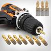 Titanium Plated Short Screwdriver Bit 25mm Magnetic Cross Head Screwdriver 10pcs - DD01