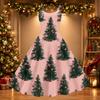 Women's Sexy Off-Shoulder Vintage Christmas Print Dress for Holiday Party