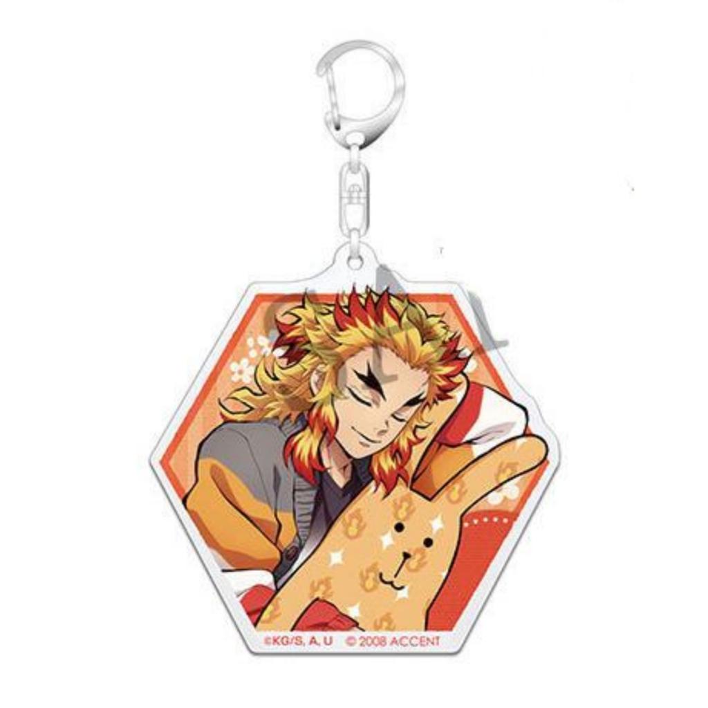 Demon Slayer Acrylic Keychain Tanjiro Immortal River Butterfly Shinobu Zenitsu Anime Peripheral Character Model Birth Date Present