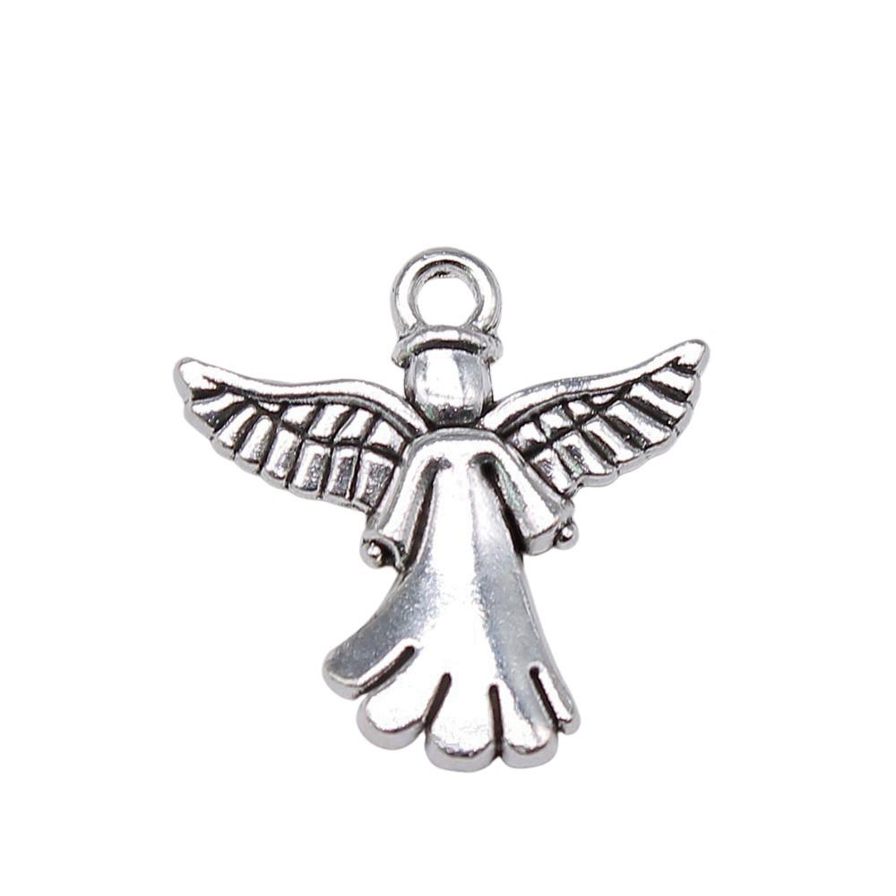 Angel Charms Alloy Fairy Pendants For Religious Holiday Jewelry Making