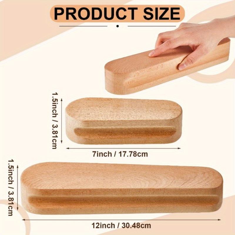 1PC/2PCS Multi-Purpose Beech Wooden Tailors Clapper Double Sided Pressing Pad for Quilting Sewing Ironing Fabric Accessories