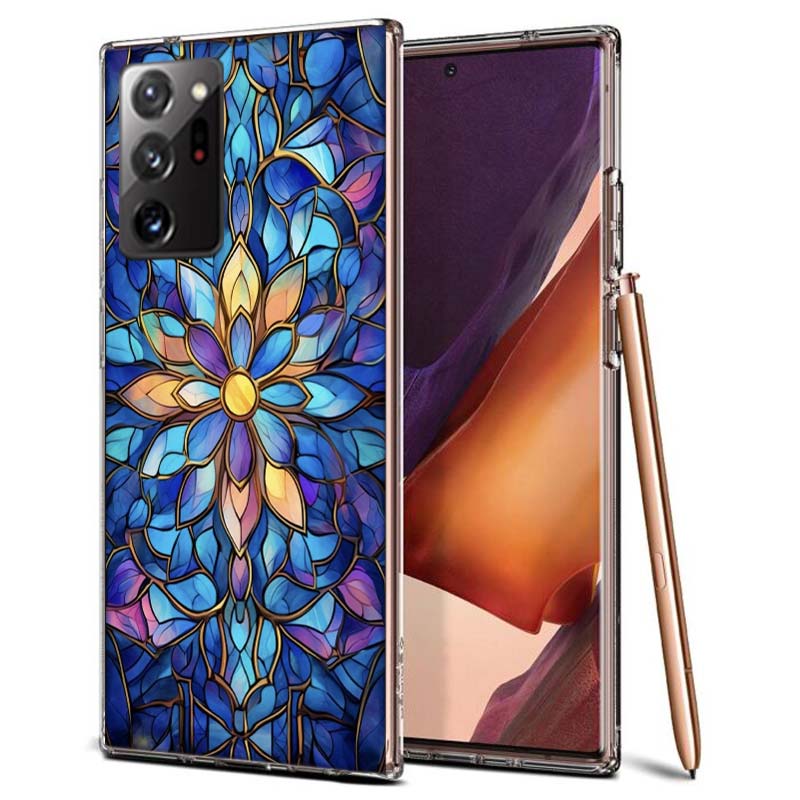 

Floral stained-glass effect so Beautiful Phone Case for Samsung A55 A35 A25 A15 A07 A05S A16 A17 A26 A36 A37 A56 A57 Galaxy Note Samsung A50