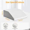 Leg Pillow, 8inch Leg Elevating Pillow for Legs,Rest, Sleeping,Leg Wedge Pillow for Side Sleeping, Memory Foam Leg Wedge Pillow