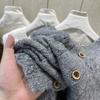 DIMANAF 2025 Autumn Women Sleeveless Vest Sweaters Knitting Buttons Oversize Casual Style Loose Sweater
