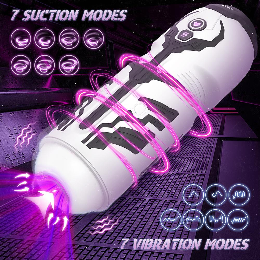 Automatic Male Masturbator Sucking Machine Vibration Blowjob Silicone Masturbation Cup Adult Goods Sex Toy for Men 18+