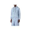 Emporio Armani Letter Pattern Drawstring Hooded Sports Sweatshirt Men Sweatshirt Blue 3D1MEG-1JWPZ-F917