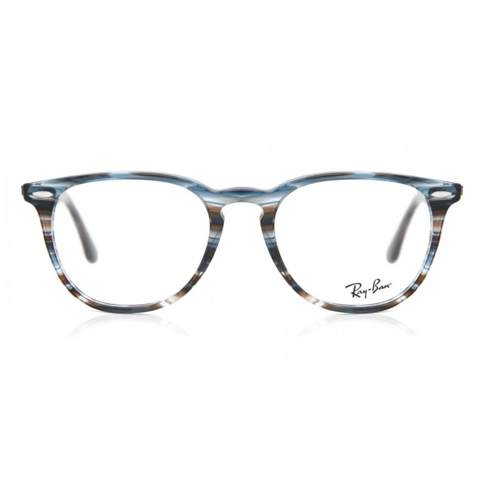 

Ray Ban Rx7159 5750 Унисекс Очки Blue Grey Stripped/52-20-145