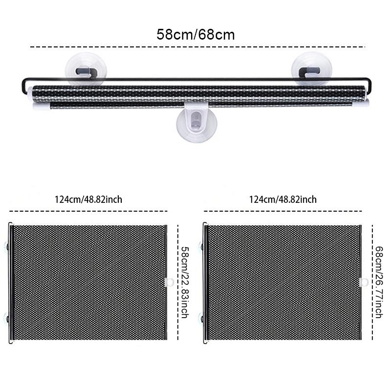 Car Retractable Front Windshield Sun Shade Visor Window Folding Block Cover Summer Protection Heat Insulation SunShade Curtain