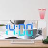 Projection Alarm Clock Digital Mirror Clocks with 180 degrees  Rotatable Projector RGB Color Digital LED Display 6   Display Brightness Dual Alarm