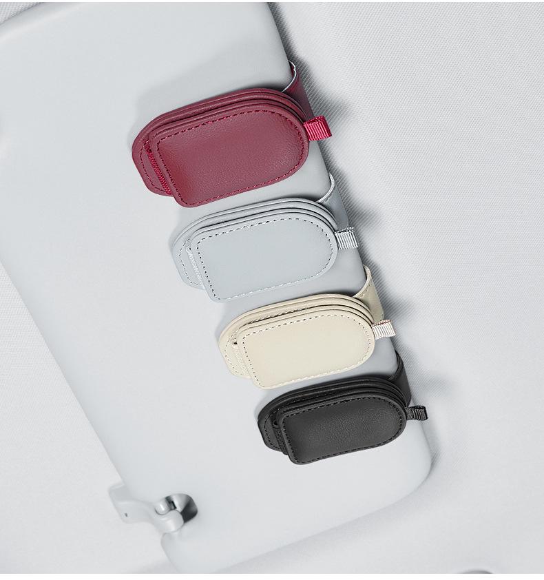 Multifunctional Magnetic Car Sun Visor Glasses and Document Clip