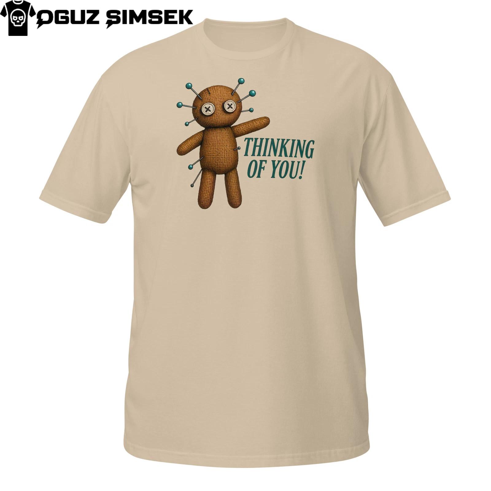 Thinking Of You Voodoo Doll T-Shirt Mens Womens Tees Top | Funny Dark Humor Tee | Sarcastic Revenge M