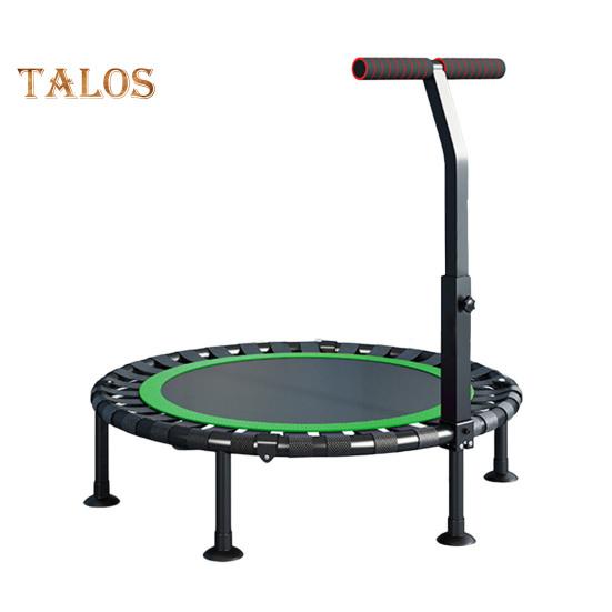 

40-дюймовый фитнес-батут с нескользящей ручкой, 450 фунтов, складной мини-батут для детей и взрослых, тихий, для тренировок в помещении, домашний тренажер C зелёный