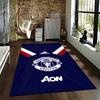 "Manchester United Logo Carpet Blue with Adidas and AON Design" Suitable for Use As an Anti-slip for Living Room Bedroom Sofas