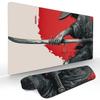Ukiyoe themed katana and ronin Mouse Pad Gaming mats NonSlip Desk Mat mouse carpet with Stitched Edge HD printing Office mat