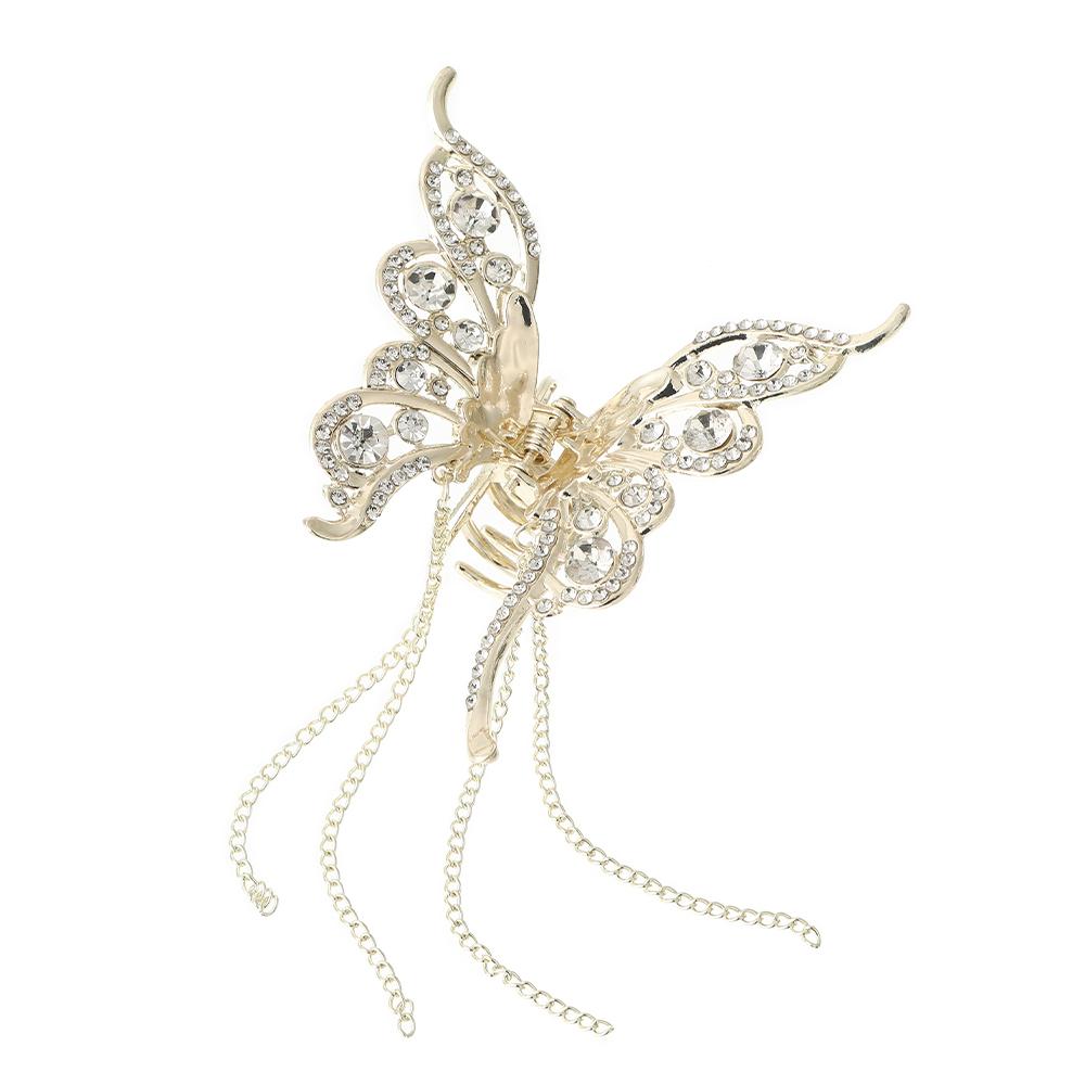 Купить Простая однотонная заколка для волос в виде бабочки из полого ...