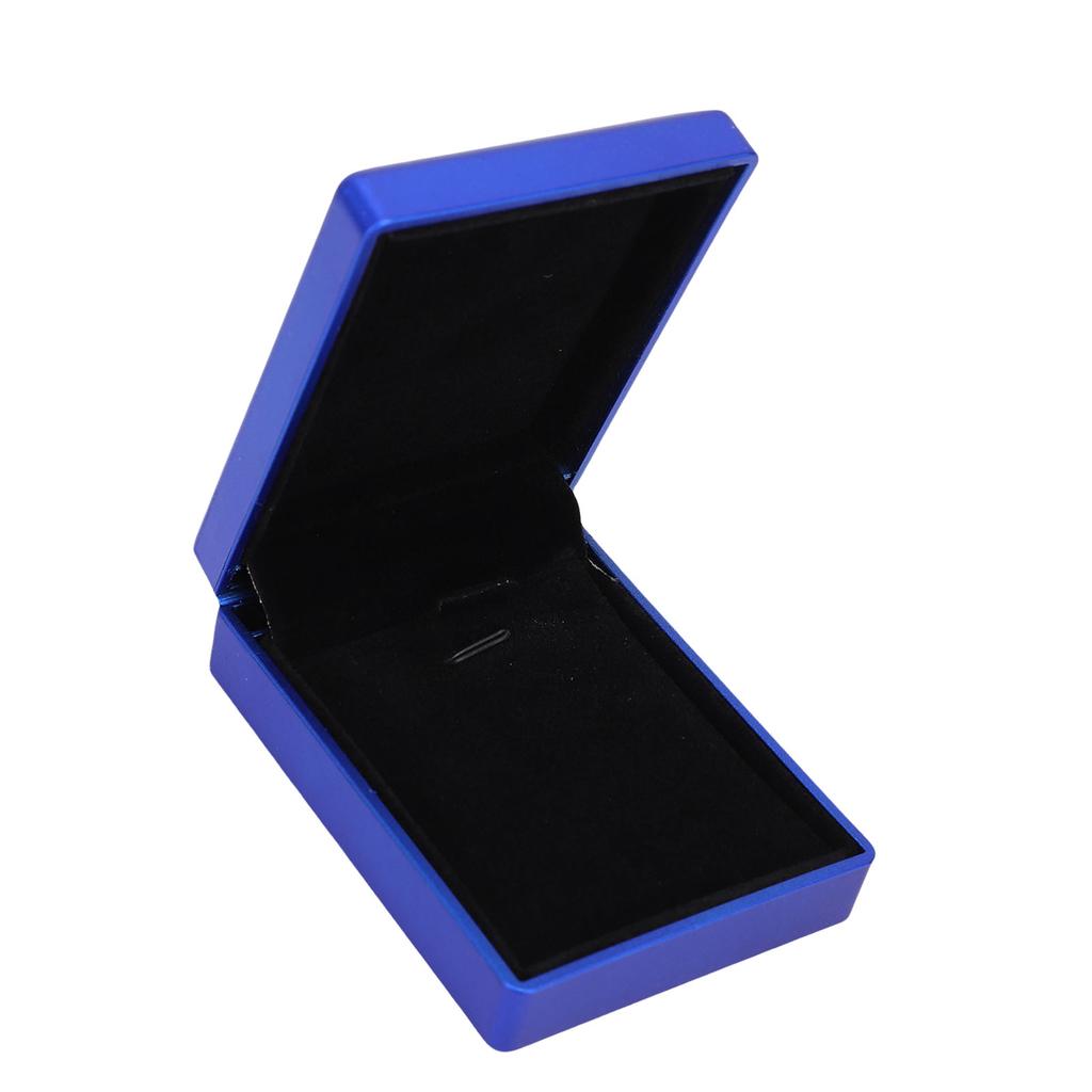 Luxury LED Pendant Necklace Gift Box Jewelry Display   Interior Light Up Necklace Box for Proposal Engagement Wedding