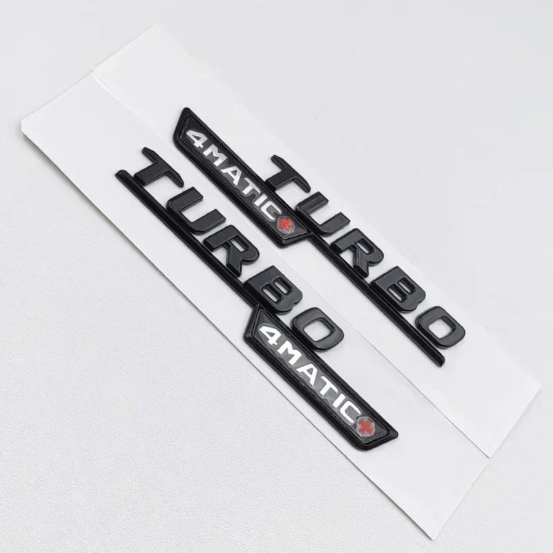 WUGL8 For Mercedes Benz A 45S AMG W177 3D ABS Black A45S Logo Turbo 4MATIC Badge Car Rear Star Sticker Trunk AMG Emblem Accessories