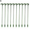 10 Peças Suporte para Planta em Vaso Universal Bom Suporte Leve Girassol Vegetais Haste de Fibra de Vidro para Jardim