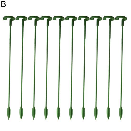 10 Peças Suporte para Planta em Vaso Universal Bom Suporte Leve Girassol Vegetais Haste de Fibra de Vidro para Jardim
