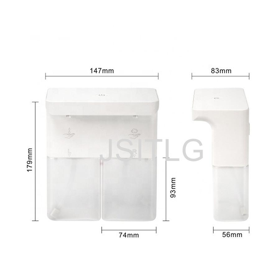 Direct Factory Double Bottle Hotel Induction ODM Smart Sensor Infrared Wall-Mounted ABS PP Automatic Foam Soap Dispenser