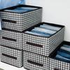 Household Wardrobe Thousand Bird Grid Storage Box Drawer Type Large Capacity Foldable Clothes Jeans Portable Storage Box