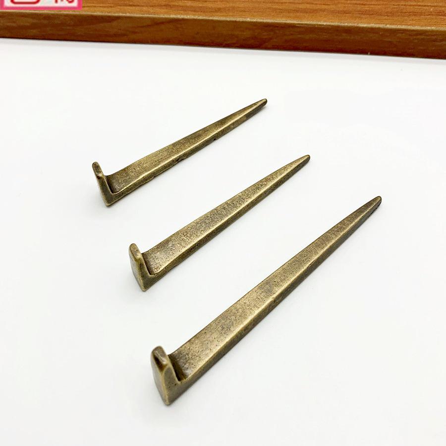 Китайские декоративные подвесные гвозди из чистой меди для картин и каллиграфии Small Nail 7.7cm Brass