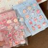 Cai Xuan 3D Cute Girl Peach Dessert Stickers for DIY Journals