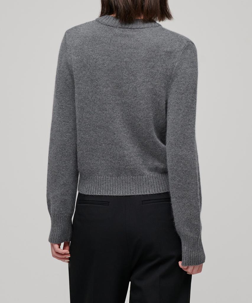 MUSINSA STANDARD WOMAN Women'S Angora Blend Crew Neck Knit [Medium Grey]