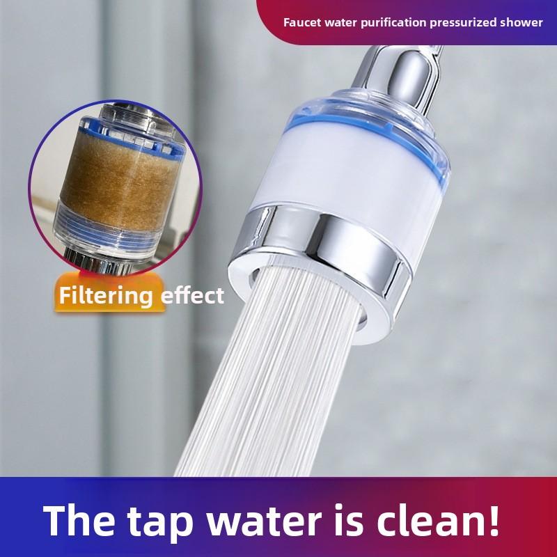 Splash-proof Faucet, Pressure-increasing, 360-degree Rotating Filter, Universal Kitchen Faucet Foaming Device, Extended Water-saving Device