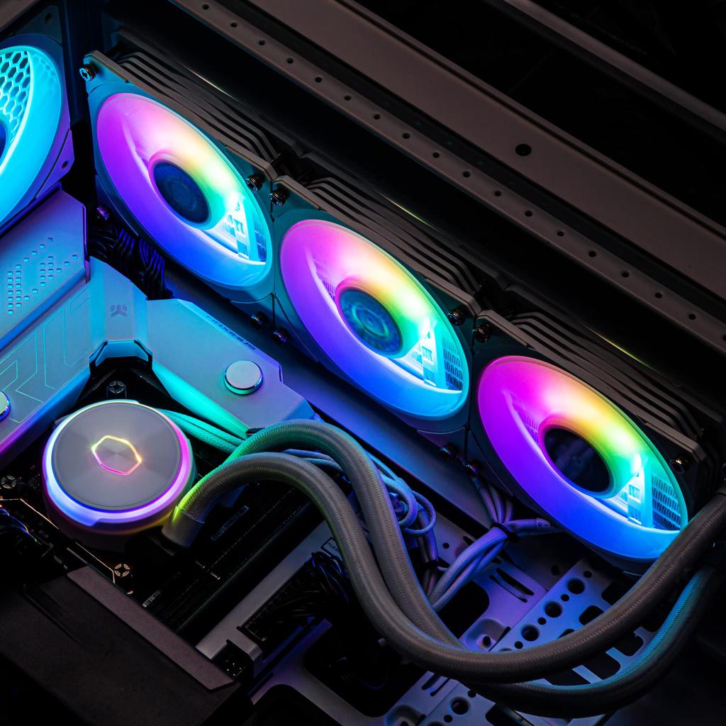 Cooler Master MasterLiquid PL360 Flux White Edition All-in-One Liquid CPU Cooler, High-End Model MLY-D36M-A23PZ-RW FN1888