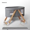 Portable Foldable Crib: Movable Baby Bed, Splicing Design for Newborns.