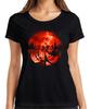 Upside Down Kids On Bikes Monster Horror 80s Retro Women's T-Shirt