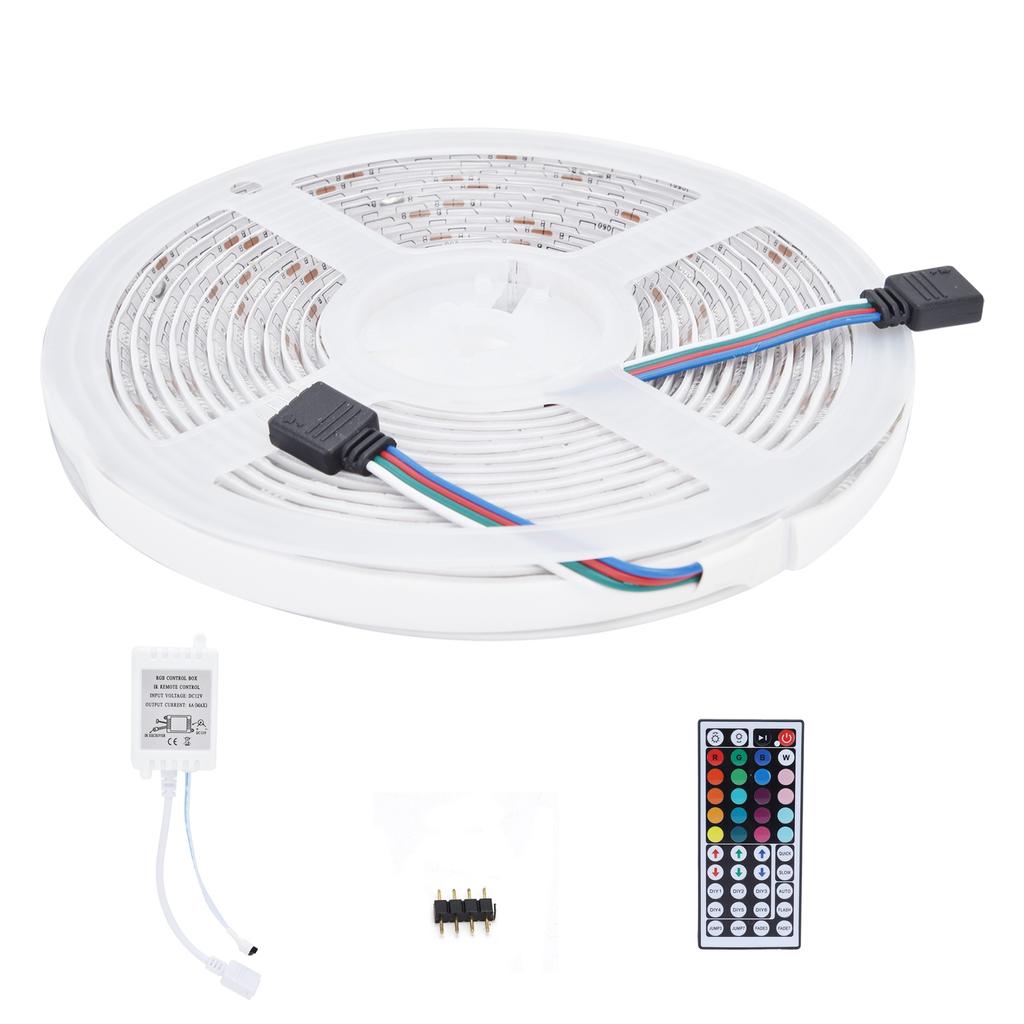 16.4ft LED Strip Light Remote Control 44?Key Adjustable 5050 300LEDs RGBW Waterproof Rope LightUS