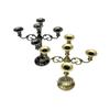 European Multi-Head Iron Candlestick: Elegant Retro Candle Holder for Romantic Dinners & Weddings