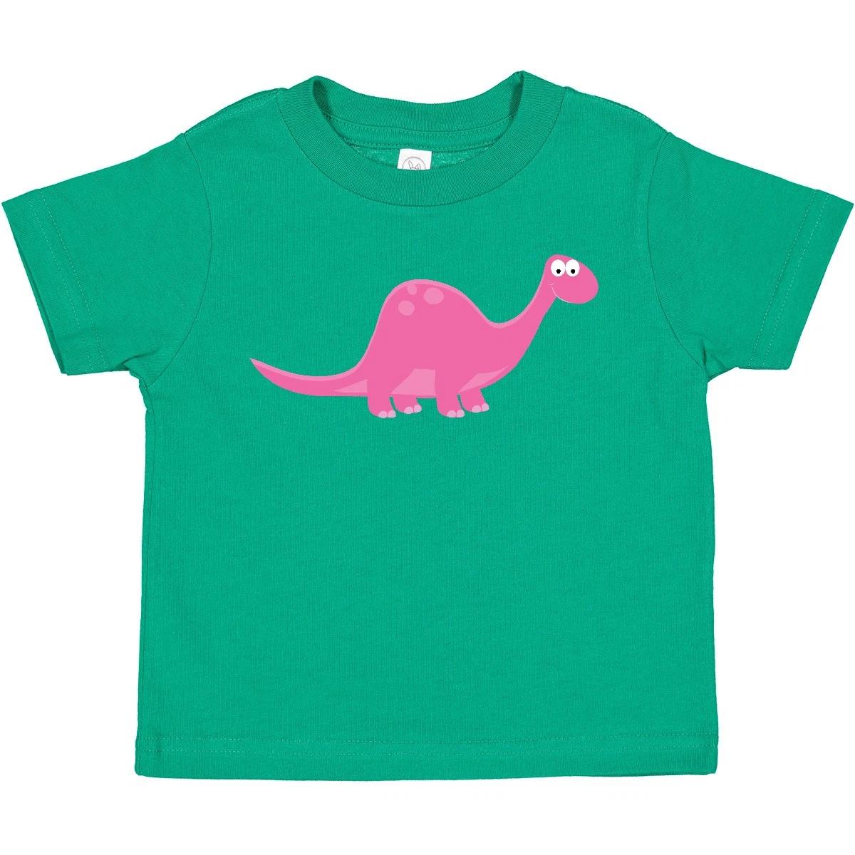 

Inktastic Pink Dinosaur Toddler kids boys T-Shirt Girls Animals Brachiosaurus Brontosaurus 110