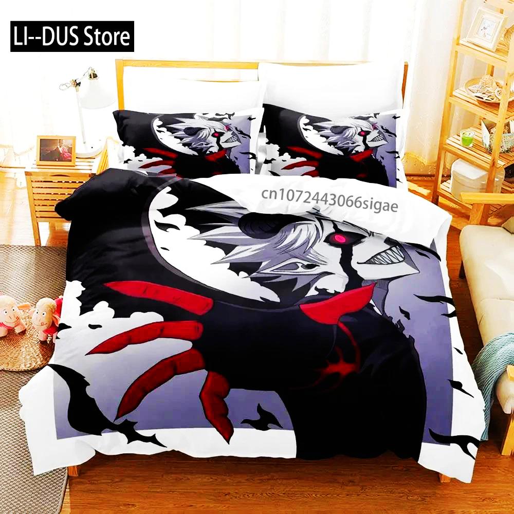Black Clover Bedding Set Single Double Full Queen King Size Anime Duvet Cover Set For Adults Boys Quilt Cover Pillowcase