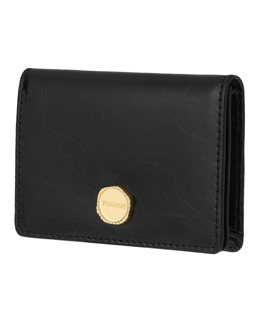 Tooamo Bella Pocket Card Holder Black [Cowhide]