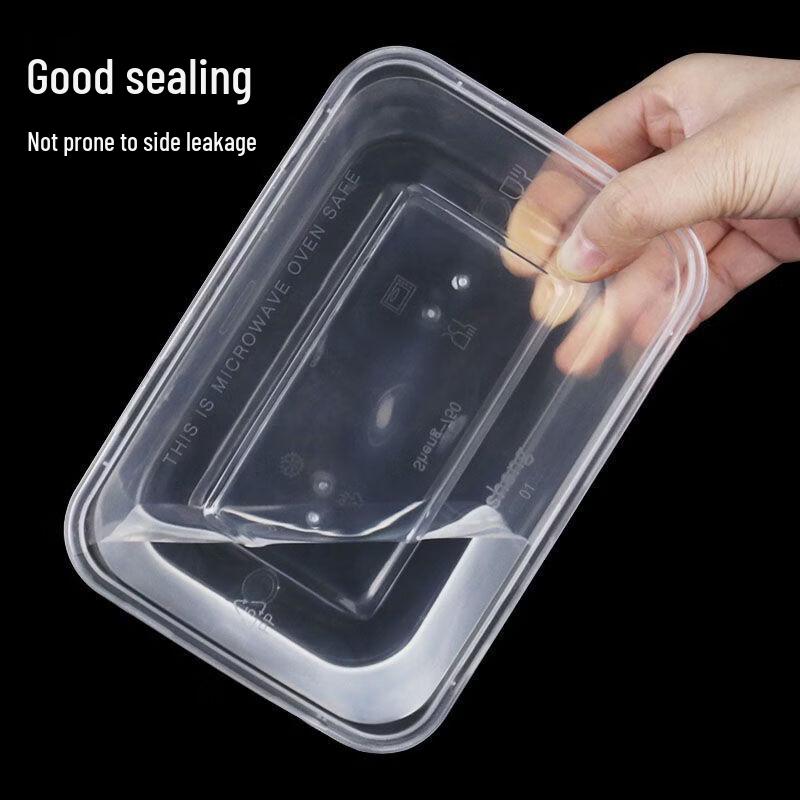 Disposable Round Transparent Plastic Food Containers with Lids