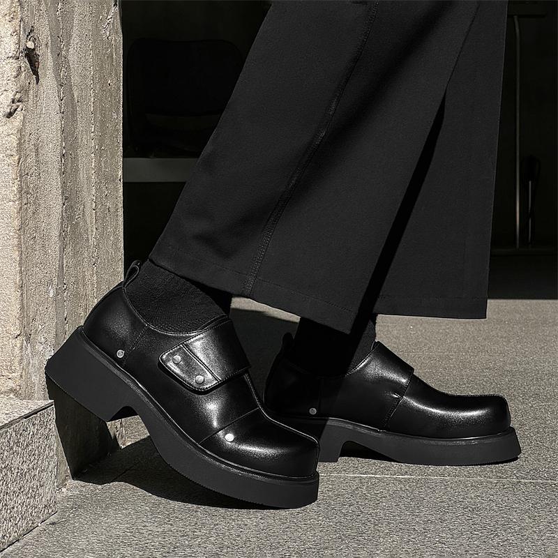 Fashion British style men's leather shoes Height increasing thick bottom Daily work and office Leisure Business 38-46 Luxury shoes