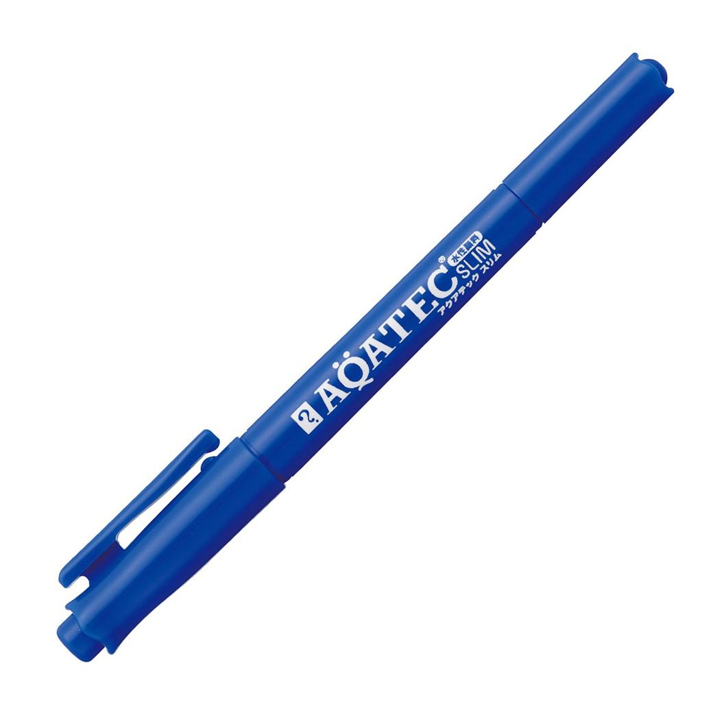 Magic Aquatex Blue Water-Based Pen, Slim, MAQ70P-T3,